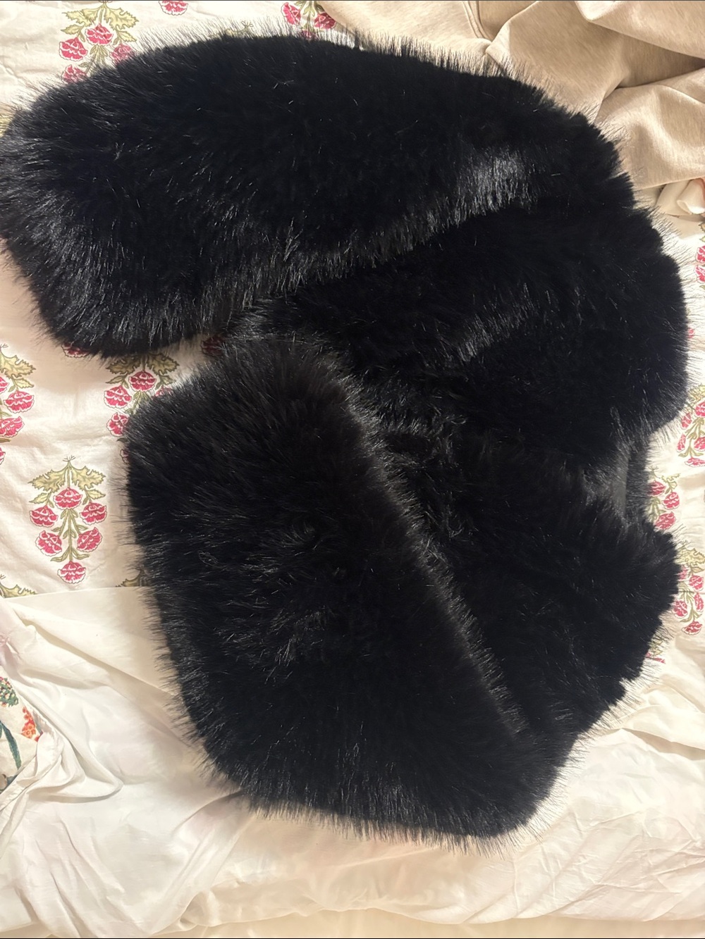 Fashion Nova Black Fur cropped jacket Wrap - Women's